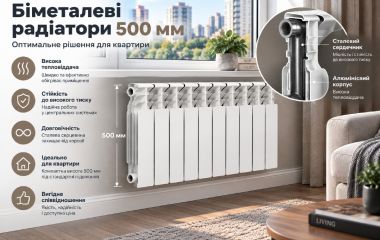 Біметалеві радіатори стандарту 500 - що це?