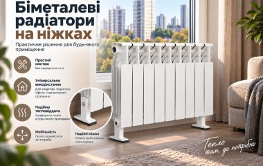 Біметалеві радіатори на ніжках
